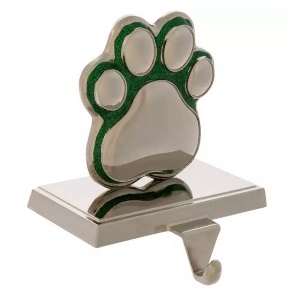 Glitter Paw🐾Print Metal Stocking Hanger